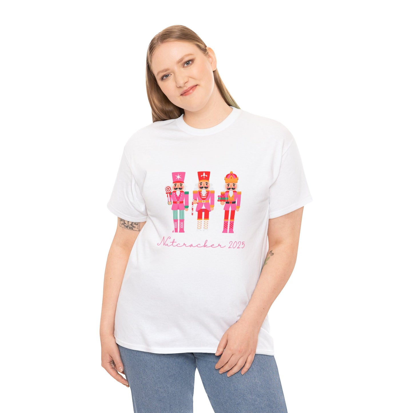 “Nutcracker 2025” ADULT Tee – Unisex Heavy Blend Cotton Tee | Ballet Holiday Dance T-Shirt for Dancers