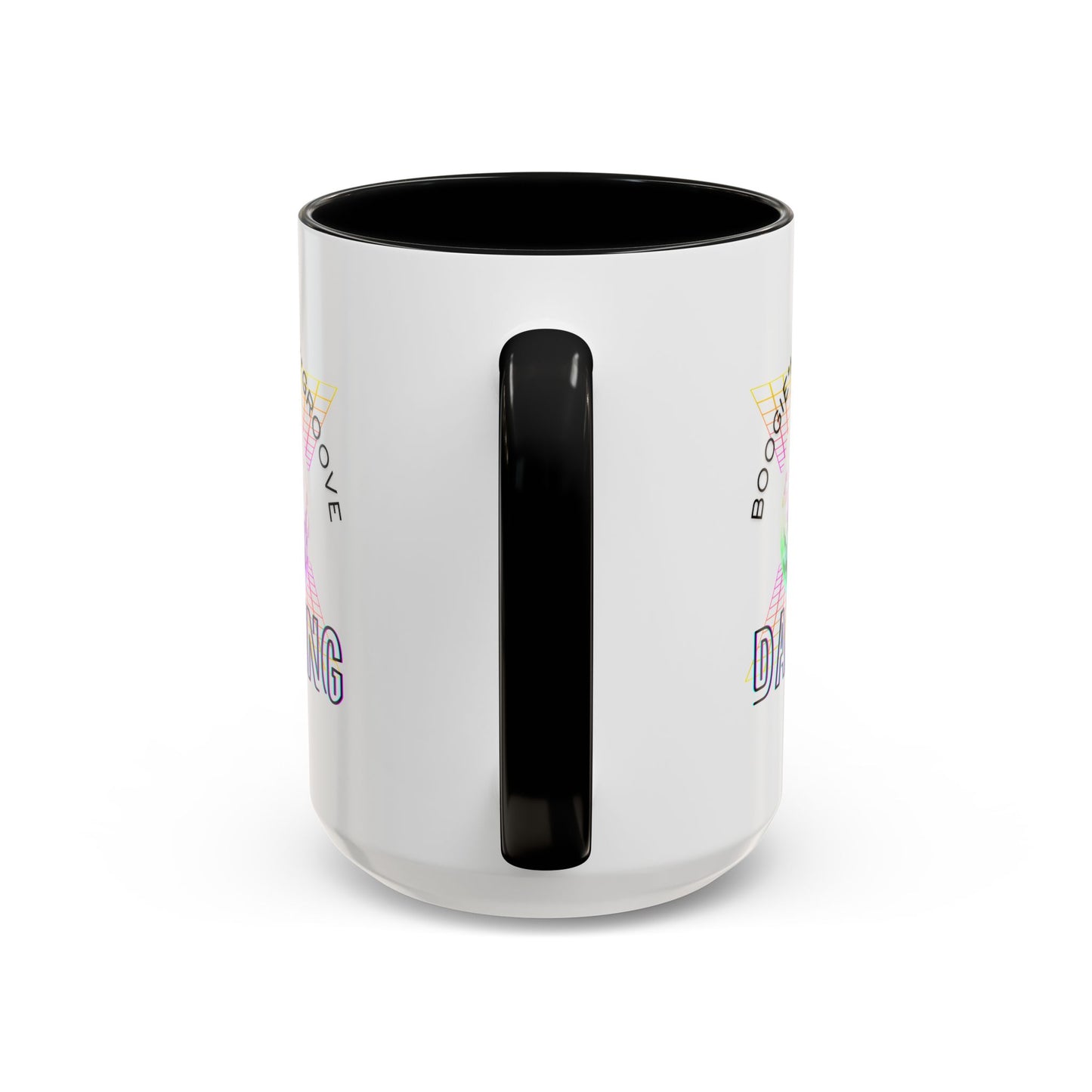 "Boogie, Hustle, Groove - Dancing" Disco Accent Coffee Mug – Fun Retro Dance Gift for Coffee Lovers