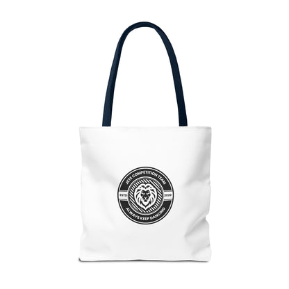 "Jeté Competition Team, Always Keep Dancing" Canvas Tote Bag – Collegiate Dance Team Logo | Reusable Dance Bag for Dancers, Rehearsals & Competitions