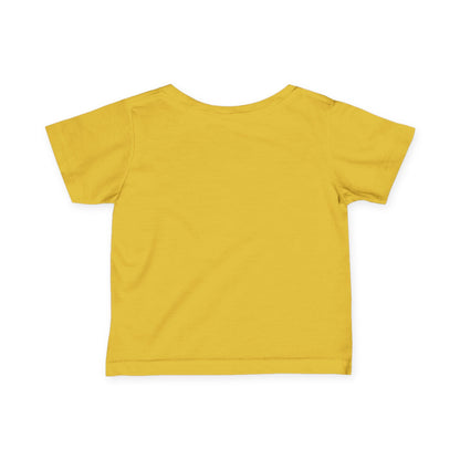 "Dancer Vibes" Infant Fine Jersey Tee – Colorful Text Graphic Baby Dance T-Shirt for Stylish Little Movers
