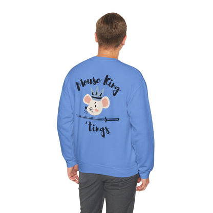 “Mouse King ’Tings” Back Print ADULT Sweatshirt + “Nutcracker 2025” Front – Unisex Heavy Blend Crewneck | Ballet Holiday Dance Apparel