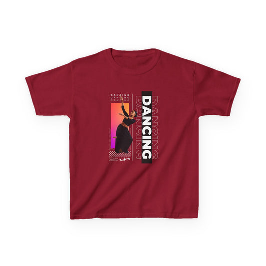 “Dancing” Youth Short Sleeve T-Shirt – Streetwear-Inspired Female Dancer Design – Trendy Kids Dance Graphic Tee