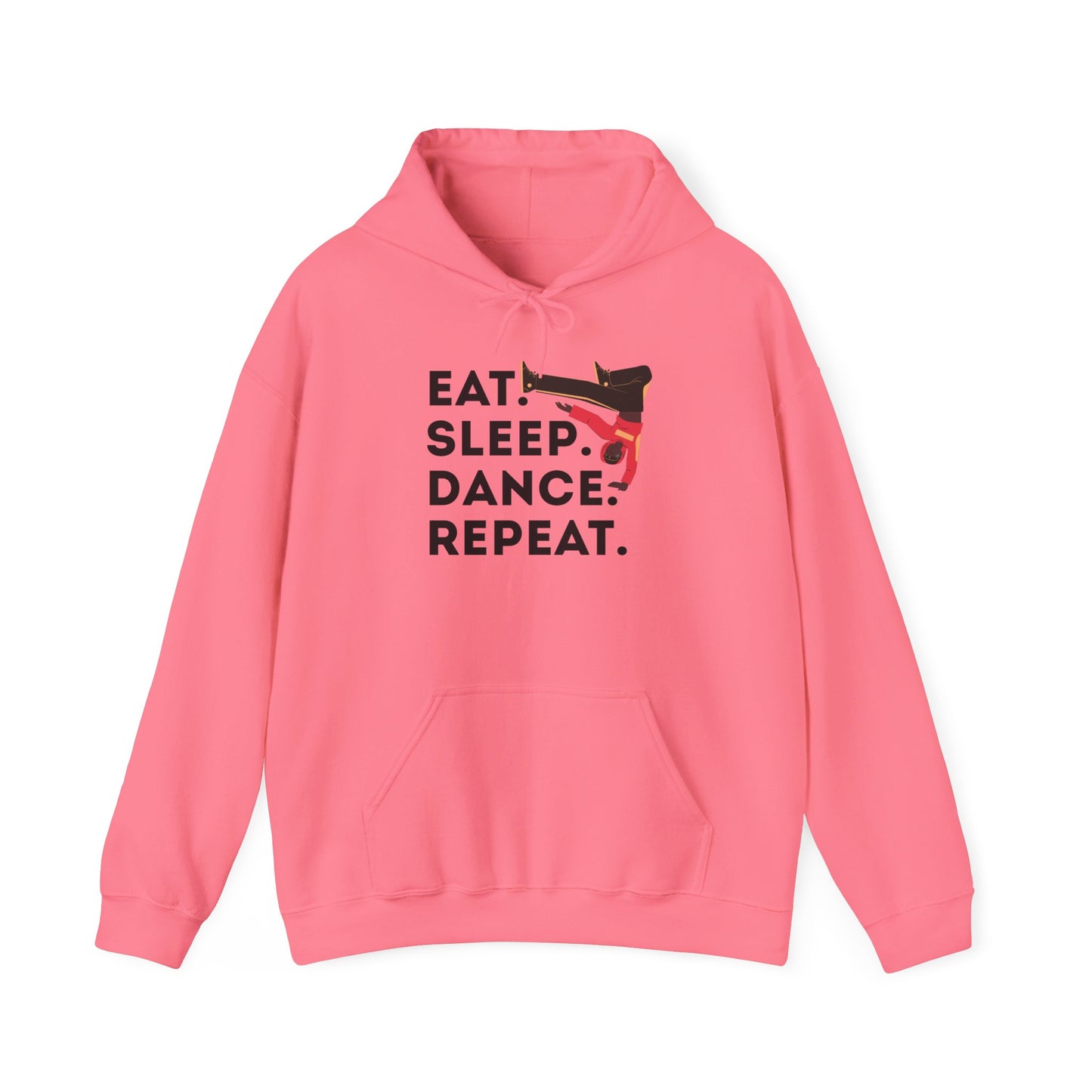 "Eat Sleep Dance Repeat" Unisex Dance Hoodie – Bold B-Boy Streetwear Sweatshirt