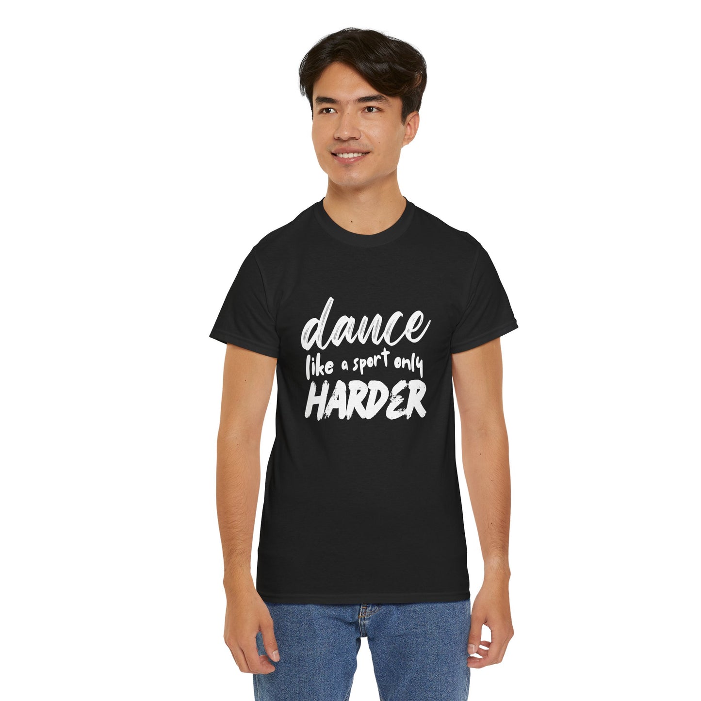 “Dance Like a Sport Only Harder” Unisex Heavy Cotton T-Shirt – Dance-Inspired Graphic Tee for Adults & Kids