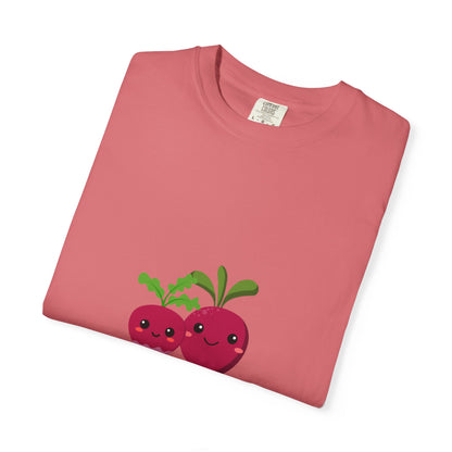 "Turnip the Beet" Unisex Garment-Dyed T-Shirt – Cute Veggie Dance Pun Graphic Tee – Funny Foodie Shirt for Dancers & Music Lovers