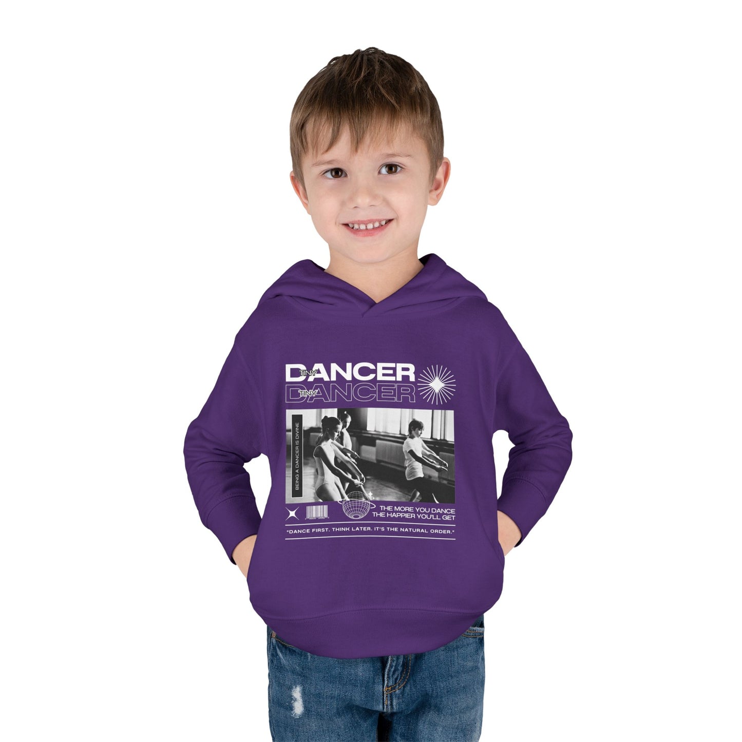 “Dancer” Toddler Pullover Hoodie – Streetwear-Inspired Ballet Class Graphic Sweatshirt for Kids”