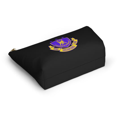 "Jeté Dance Gear" Makeup Bag – Colorful Collegiate-Inspired Dance Graphic – Stylish Zipper Pouch for Cosmetics, Accessories & Team Essentials