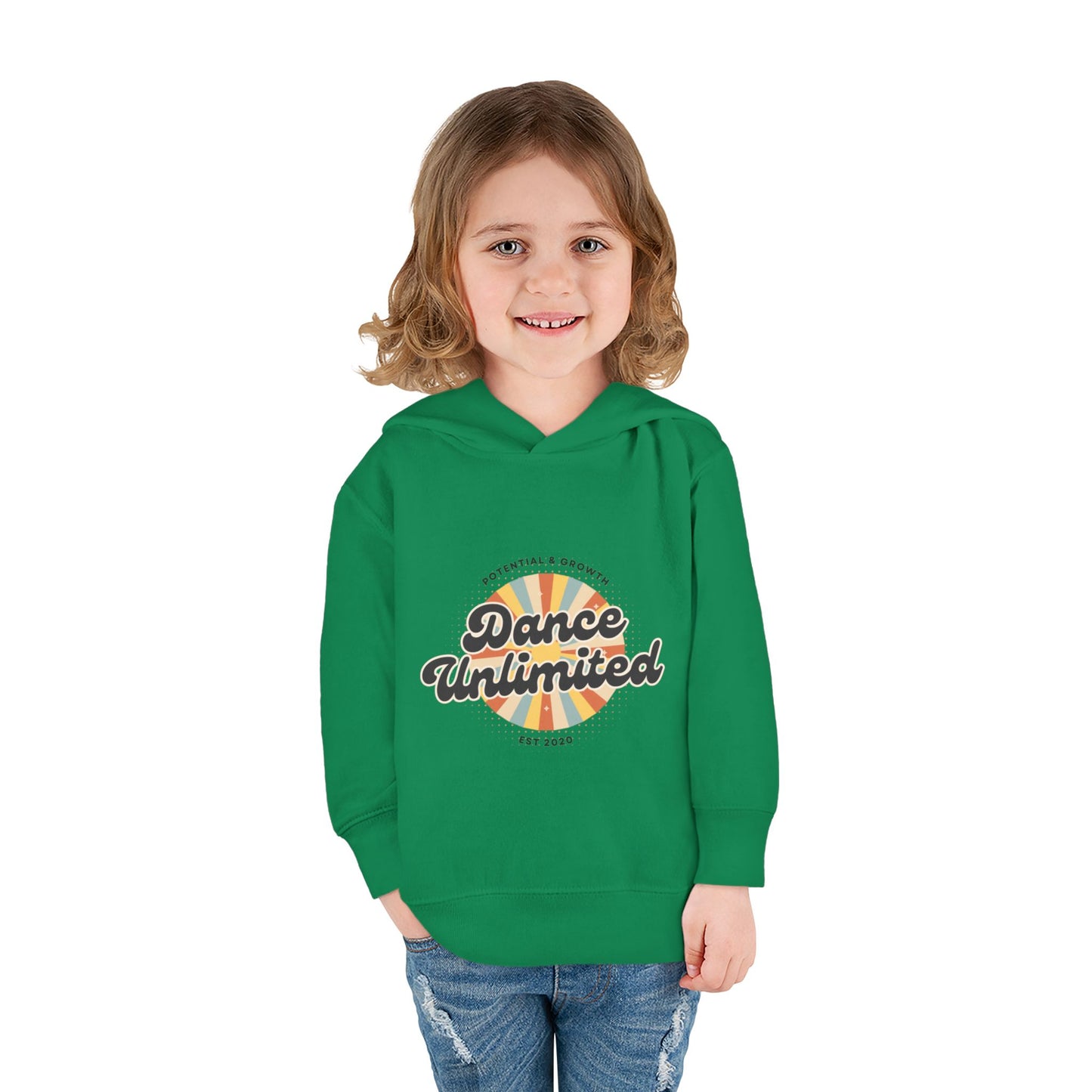 “Dance Unlimited - Potential & Growth” Toddler Fleece Hoodie – Retro Dance Graphic Sweatshirt