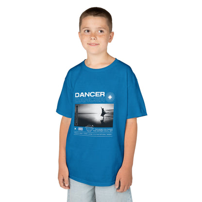 "Dancer" Arabesque on the Beach – Youth Short Sleeve Dance Tee in Streetwear-Inspired Style