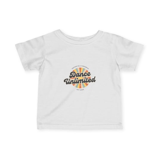 "Dance Unlimited – Potential & Growth" Infant Fine Jersey Tee – Retro Dance Graphic Baby T-Shirt for Inspired Little Performers