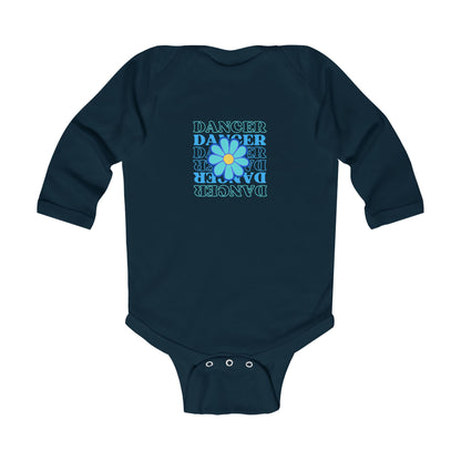 "Dancer" Floral Infant Long Sleeve Bodysuit – Dance-Themed Baby Outfit for Girls and Boys 🌸🩰