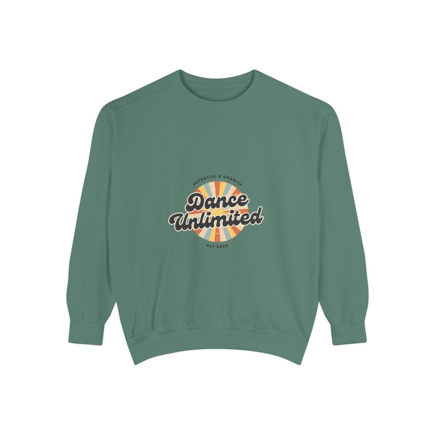 "Dance Unlimited – Potential & Growth" Unisex Lightweight Crewneck Sweatshirt – Retro-Inspired Motivational Dance Pullover for Performers & Creatives