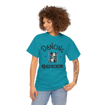 “Dancing Queen" Unisex Heavy Cotton T-Shirt with Crown Graphic – Dance-Inspired Graphic Tee for Adults & Kids