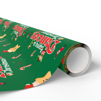 “Have a Dancey Christmas” Wrapping Paper – Festive Holiday Dance Gift Wrap with Ballet & Dance-Themed Design, Perfect for Dancers and Studios