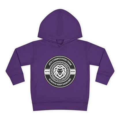 “Jeté Competition Team: Always Keep Dancing” Toddler Pullover Fleece Hoodie – Collegiate Dance Graphic |  Sweatshirt for Kids