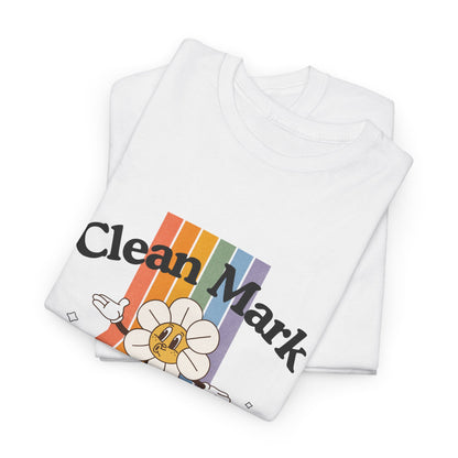 “Clean Mark Social Club” Unisex Heavy Cotton T-Shirt – Streetwear-Inspired Dance Graphic Tee for Adults & Kids