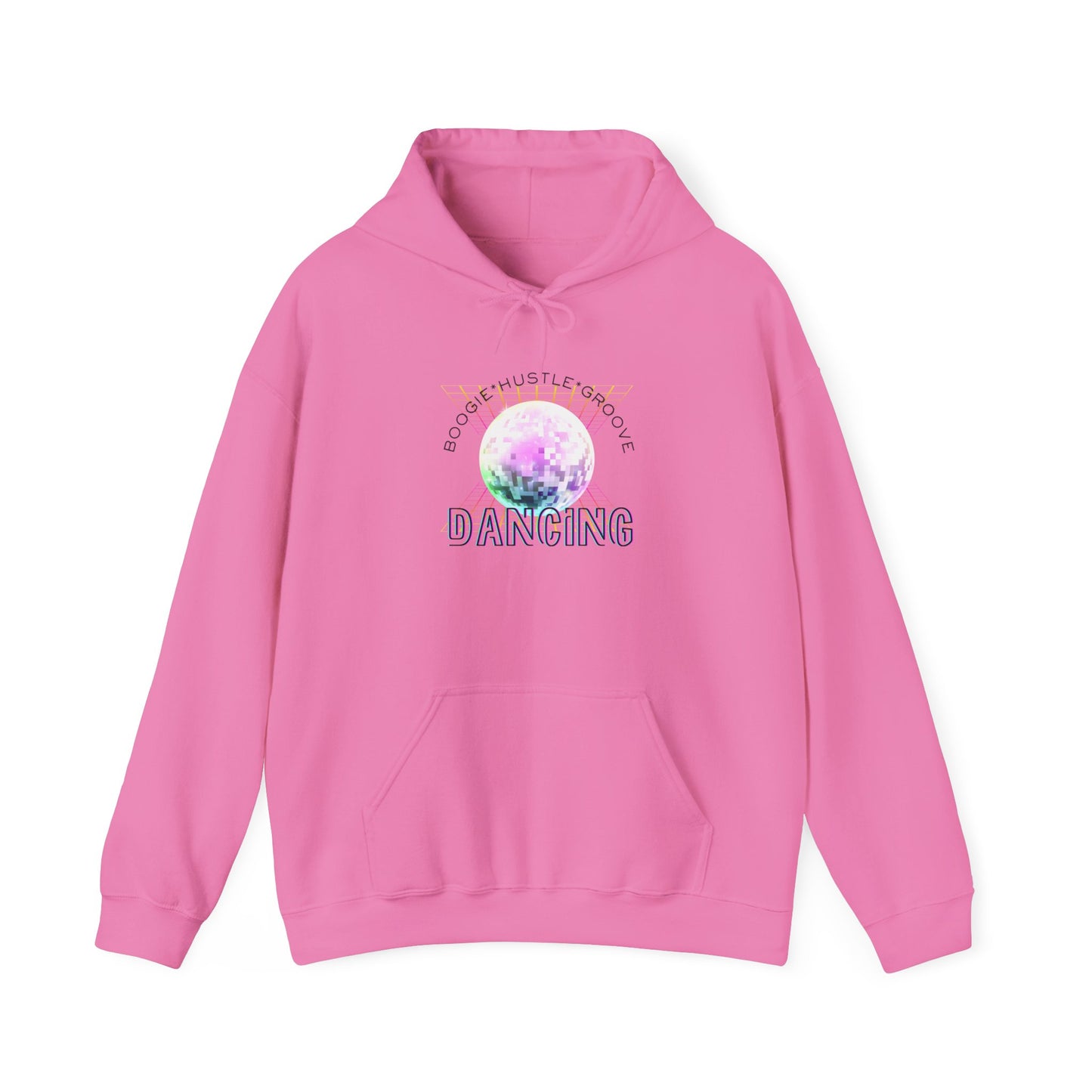 "Boogie, Hustle, Groove - Dancing" Streetwear Dance Graphic – Unisex Heavy Blend™ Hooded Sweatshirt