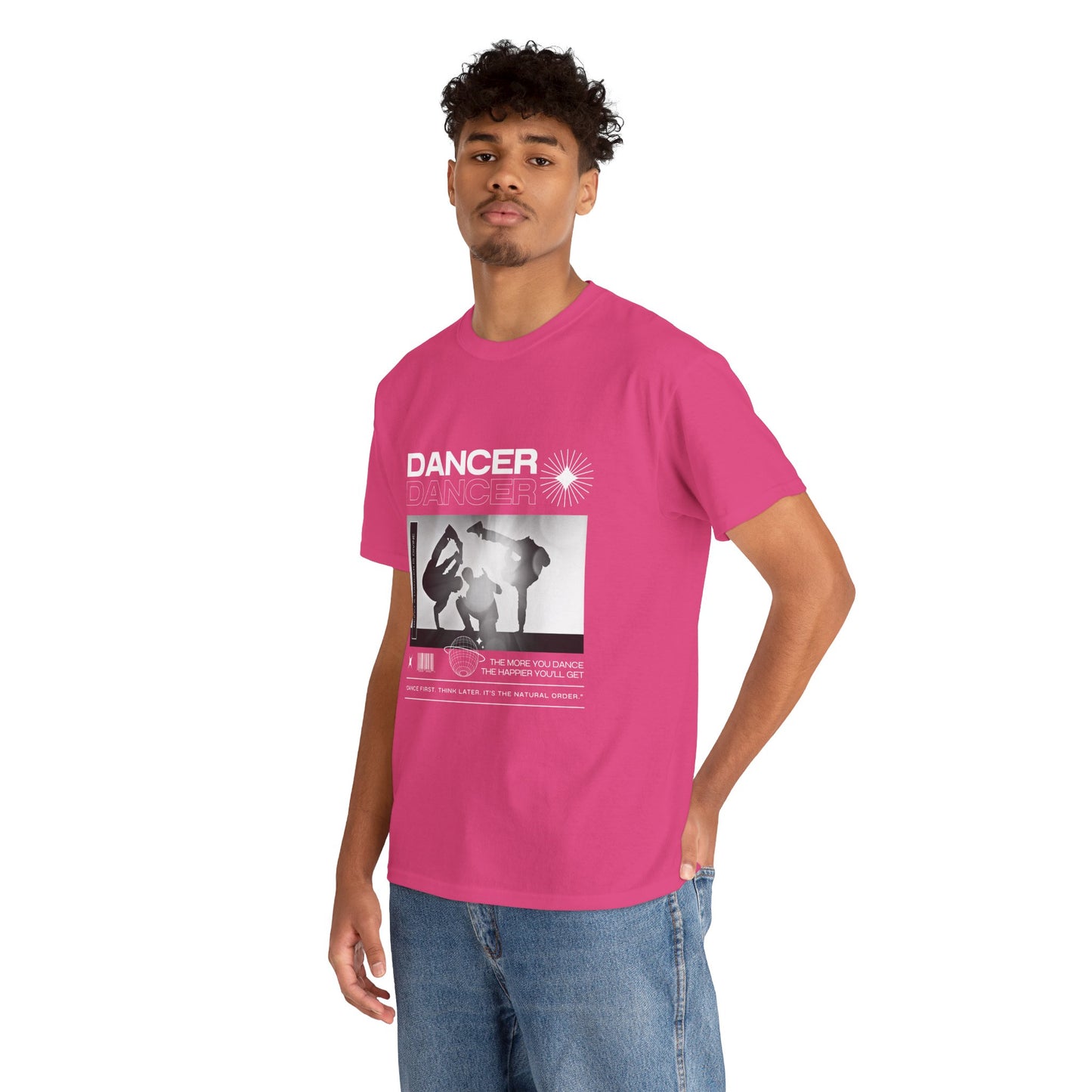 “Dancer” Graphic with Breakdancer Streetwear-Inspired Design | Hip-Hop Dance T-Shirt for Men & Women | Unisex Heavy Cotton Tee
