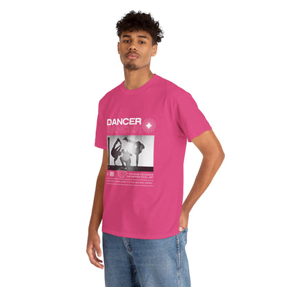 “Dancer” Graphic with Breakdancer Streetwear-Inspired Design | Hip-Hop Dance T-Shirt for Men & Women | Unisex Heavy Cotton Tee