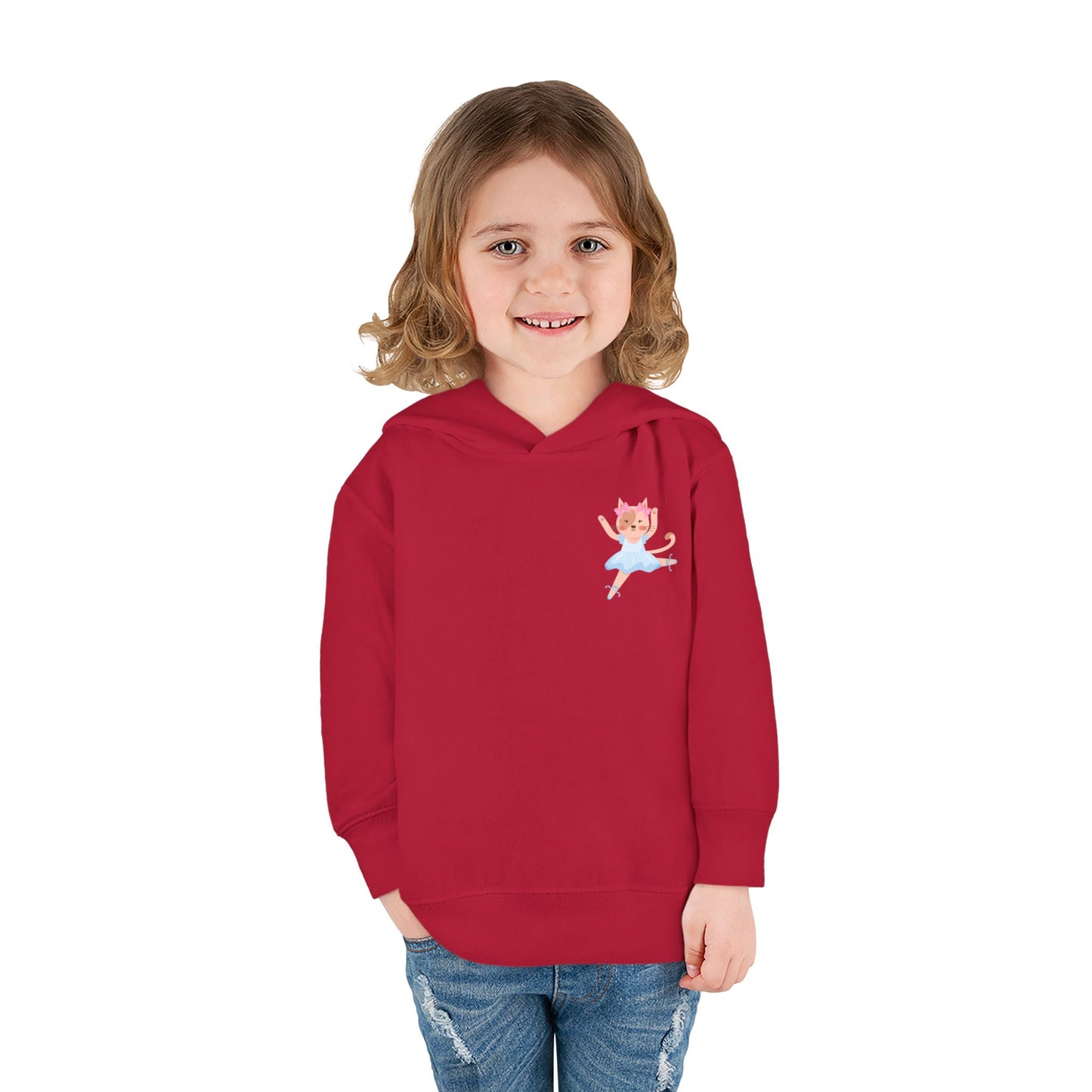 “Every Meow & Then I Dance” Adorable Dancing Cat Graphic | Cute Cat Dance Hoodie for Toddlers & Little Ballet Lovers - Toddler Pullover Hoodie