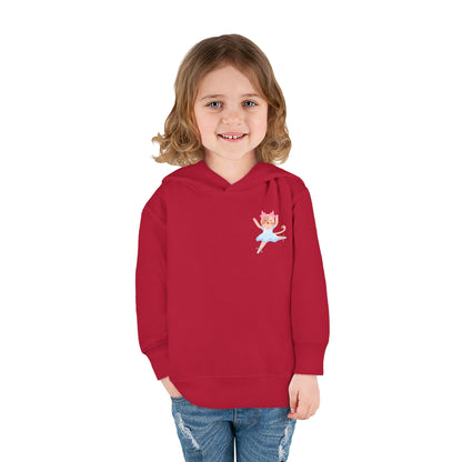“Every Meow & Then I Dance” Adorable Dancing Cat Graphic | Cute Cat Dance Hoodie for Toddlers & Little Ballet Lovers - Toddler Pullover Hoodie