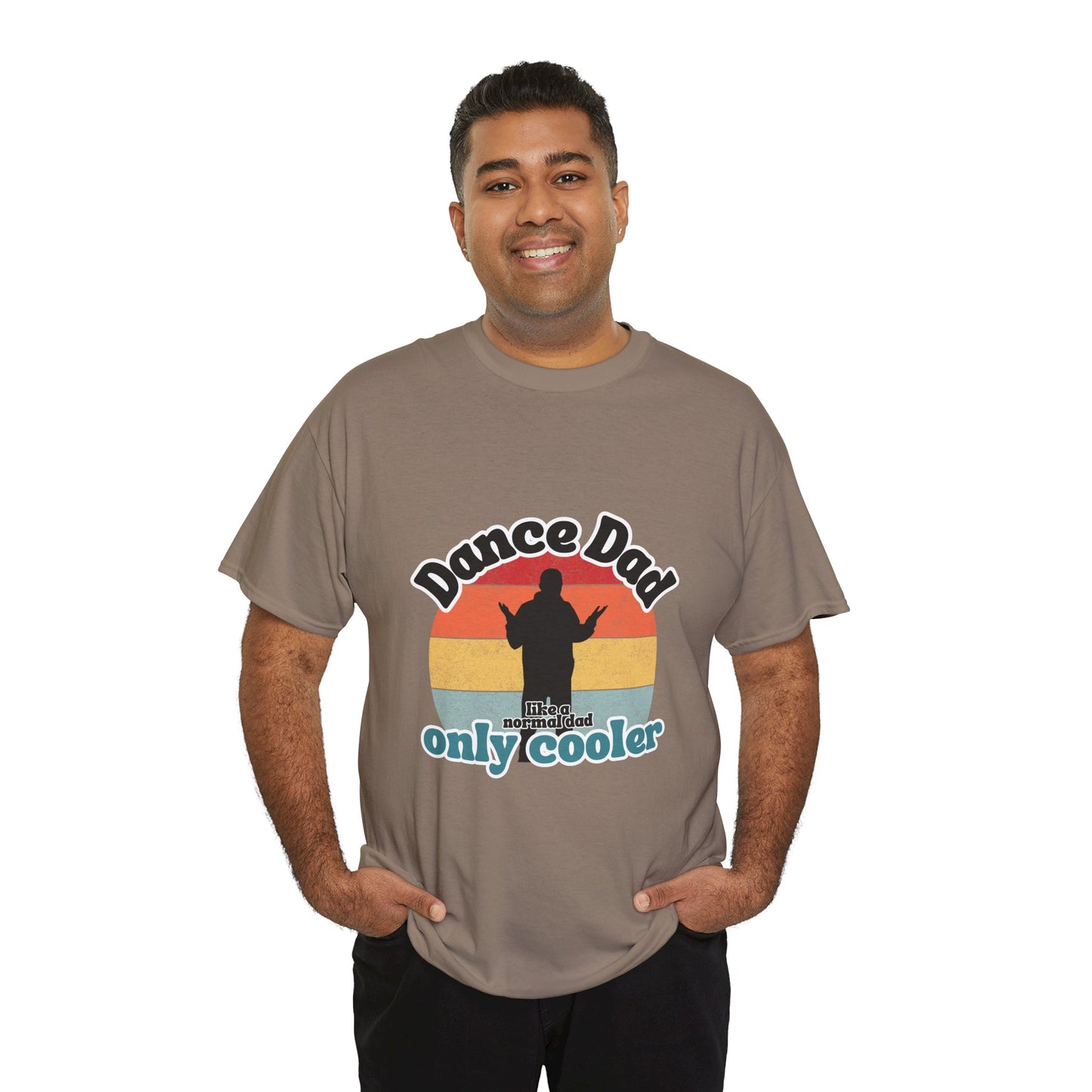 "Dance Dad" Unisex Heavy Cotton Tee – Funny Retro Dance Shirt for Cool Dads