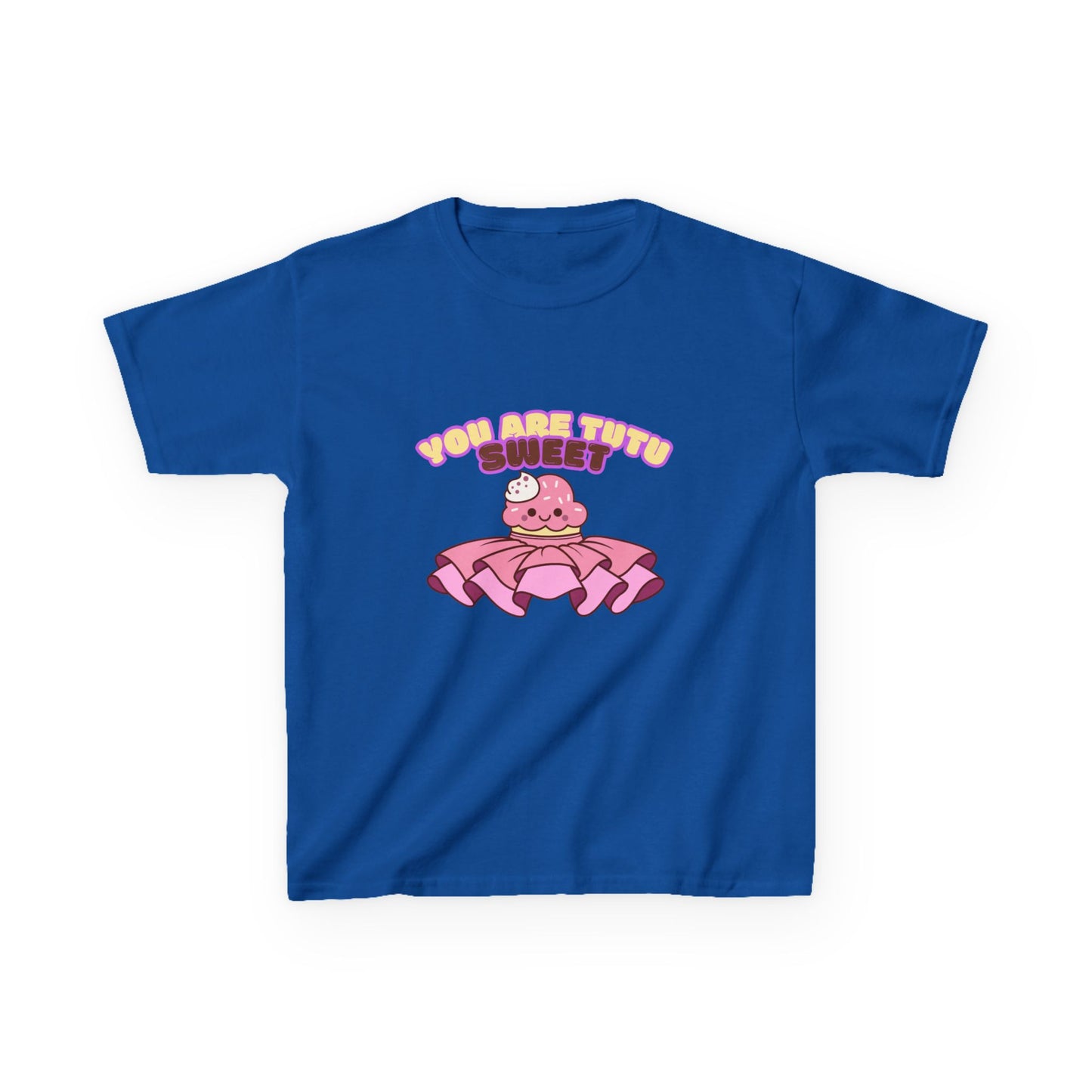 "You Are Tutu Sweet" Youth Short Sleeve Tee – Kawaii Cupcake in Tutu Graphic Dance Shirt for Kids and Ballet Lovers