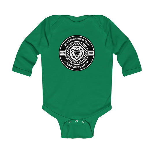 "Jeté Competition Team – Always Keep Dancing" Infant Long Sleeve Bodysuit – Collegiate-Inspired Dance Graphic Baby Outfit for Future Performers