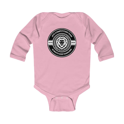 "Jeté Competition Team – Always Keep Dancing" Infant Long Sleeve Bodysuit – Collegiate-Inspired Dance Graphic Baby Outfit for Future Performers