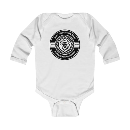 "Jeté Competition Team – Always Keep Dancing" Infant Long Sleeve Bodysuit – Collegiate-Inspired Dance Graphic Baby Outfit for Future Performers