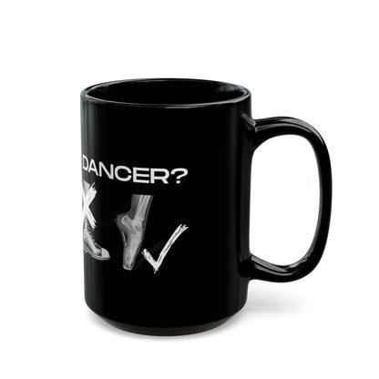 "Human or Dancer" Accent Coffee Mug – Dance-Themed Mug with Cute X-Ray Foot Design for Dancers, Ballet Teachers, and Dance Lovers