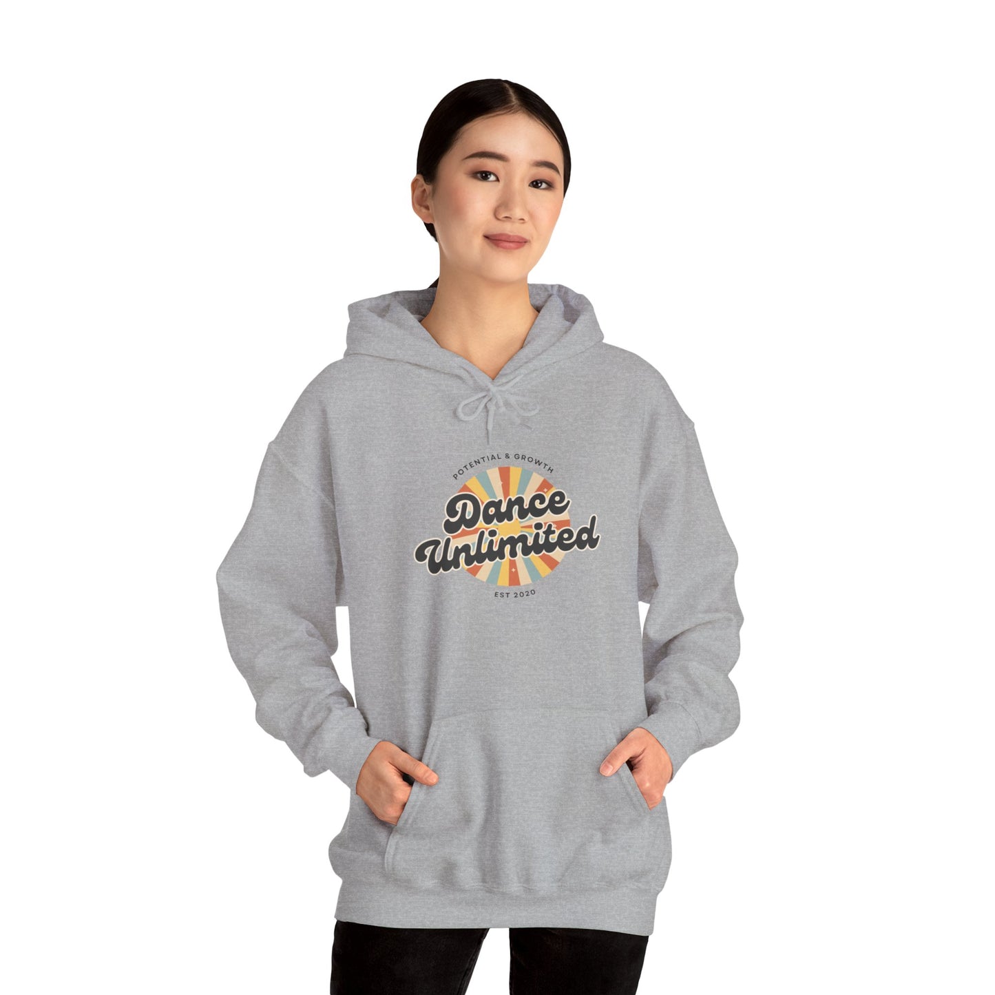 "Dance Unlimited – Potential & Growth" Retro Unisex Hoodie  Dance-Inspired Sweatshirt