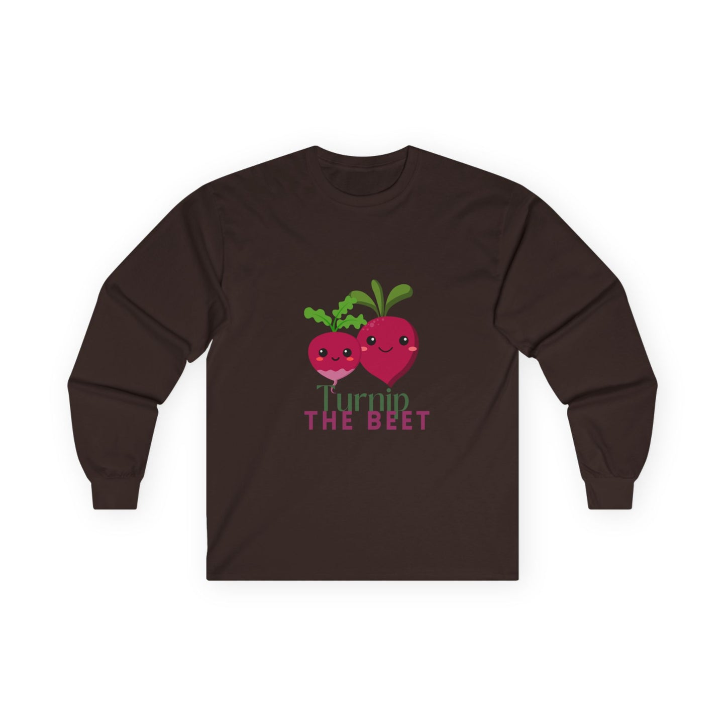 "Turnip the Beet" Unisex Long Sleeve Tee – Funny Dance Pun Shirt with Cute Pepper Graphic for Dancers & Veggie Lovers