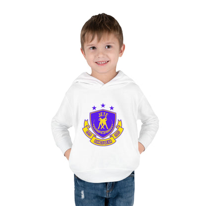 "Jeté Dance Gear" Toddler Pullover Fleece Hoodie – Collegiate-Inspired Dancer Graphic Sweatshirt for Kids