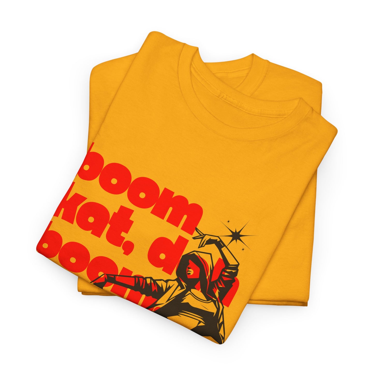 "Boom Kat, Dah, Boom, Boom, Kat" Streetwear Dance Graphic – Unisex Heavy Cotton Tee