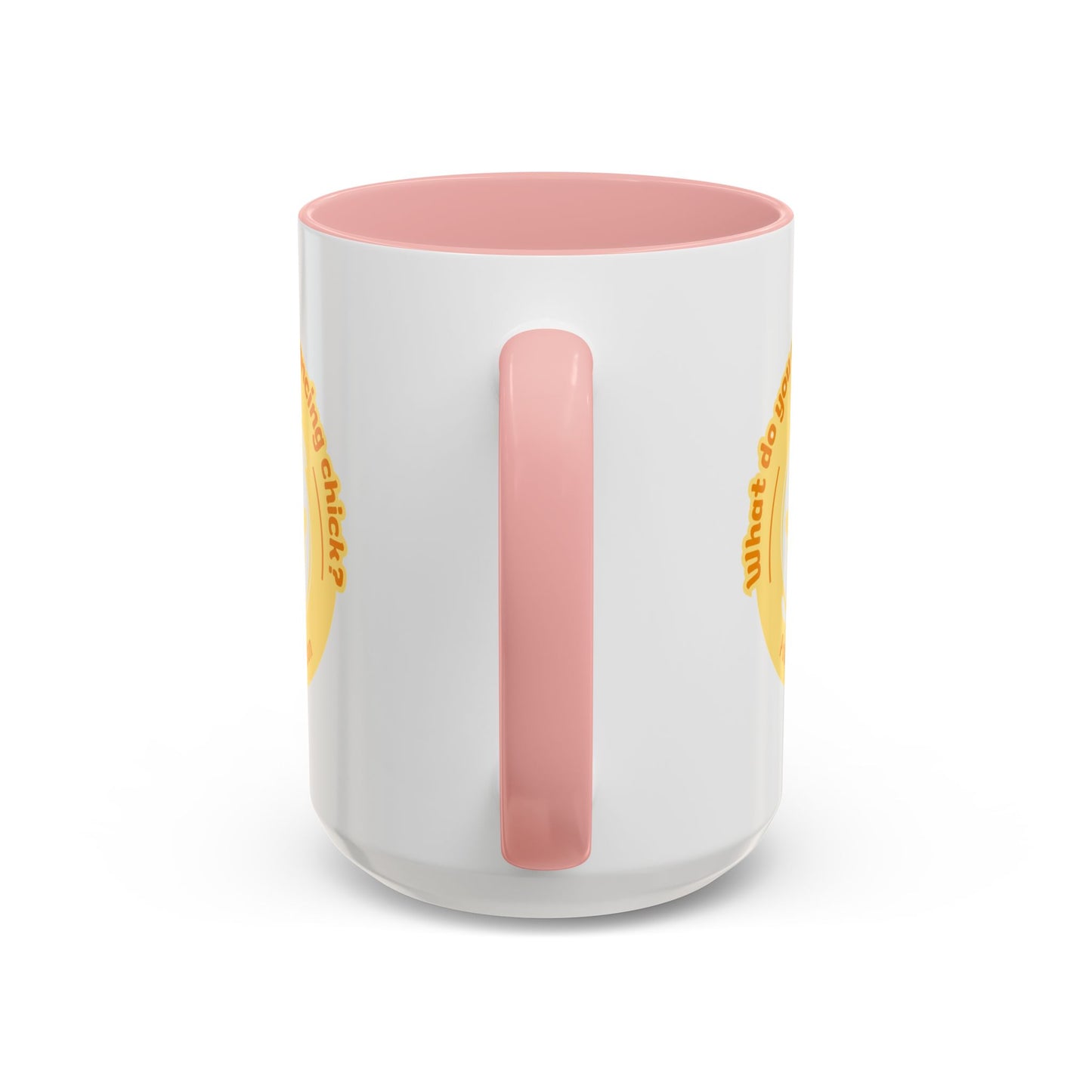 "What Do You Call a Dancing Chick? Poultry in Motion" Accent Coffee Mug – Funny Dance Pun Ceramic Mug for Dancers and Chick Enthusiasts