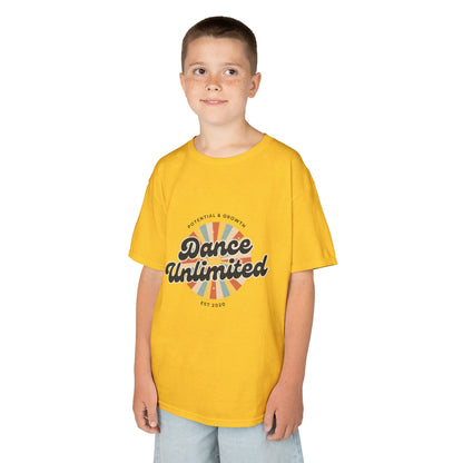 “Dance Unlimited: Potential & Growth” Retro Graphic T-Shirt for Kids – Motivational Dance Shirt - Youth Dance Inspiration Tee