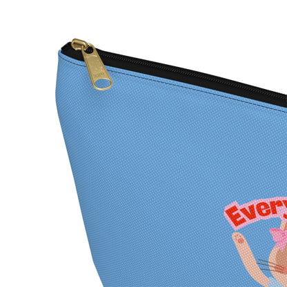 “Every Meow & Then I Dance” Adorable Dancing Cat Graphic | Cute Cat Dance Cosmetic Bag for Ballet Lovers & Travel Essentials - Makeup Bag