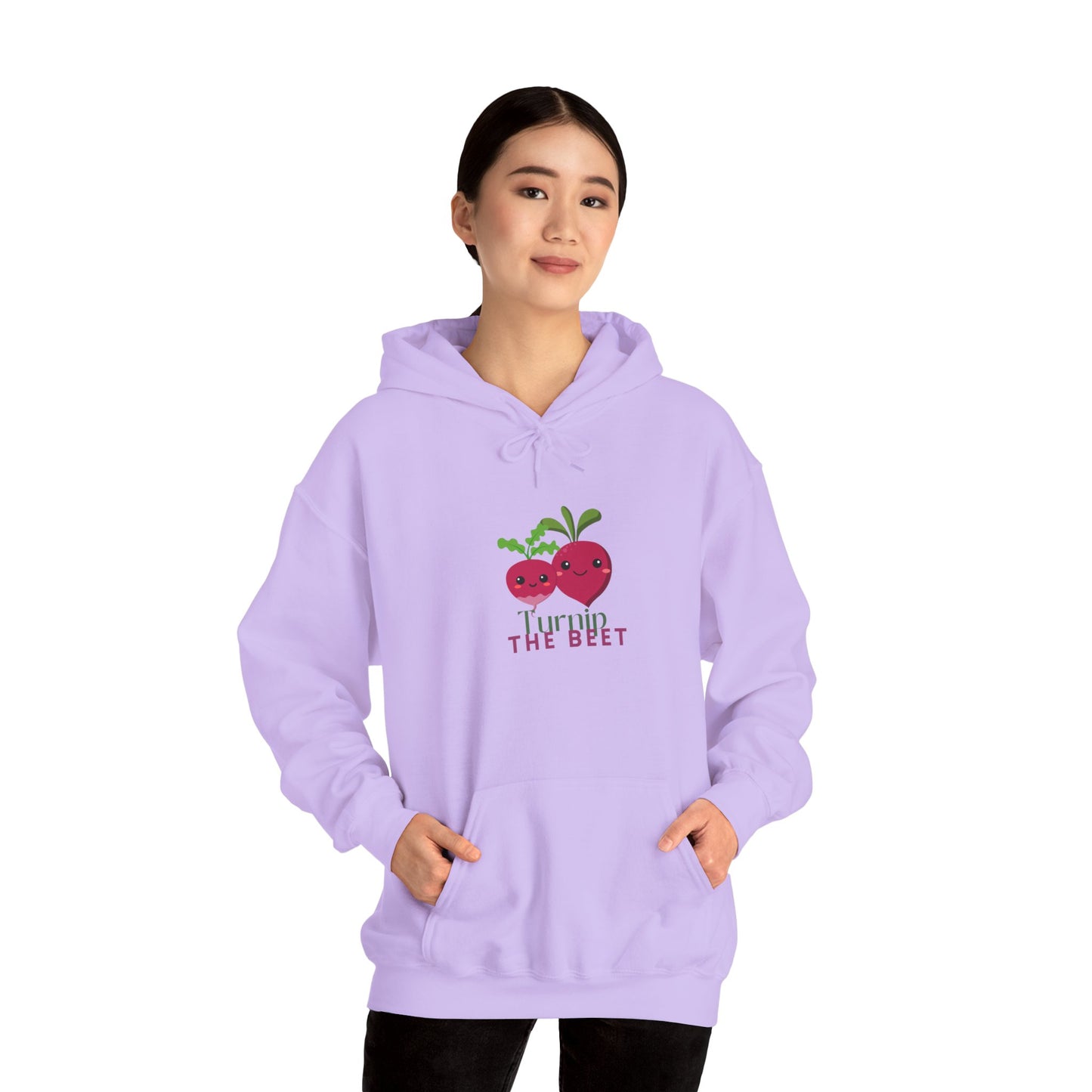 "Turnip the Beet" Unisex Hooded Sweatshirt – Funny Dance Pun Hoodie with Cute Veggie Graphic | Cozy Gift for Dancers & Foodie Fans