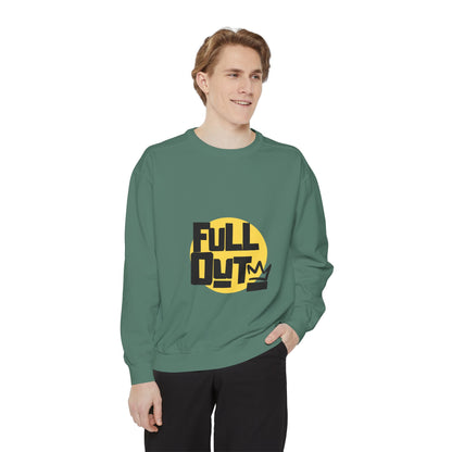 "Full Out" Unisex Lightweight Crewneck Sweatshirt – Bold Streetwear-Inspired Dance Graphic Pullover for Dancers & Performers