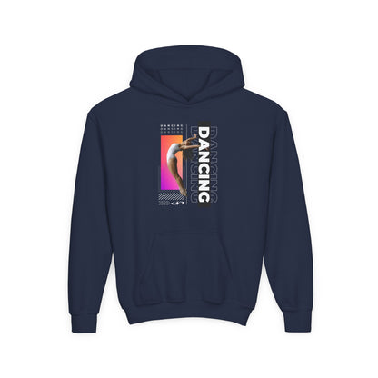 “Dancing” Female Dancer Streetwear Graphic | Unisex Youth Hoodie – Dance Hoodie for Kids & Young Performers