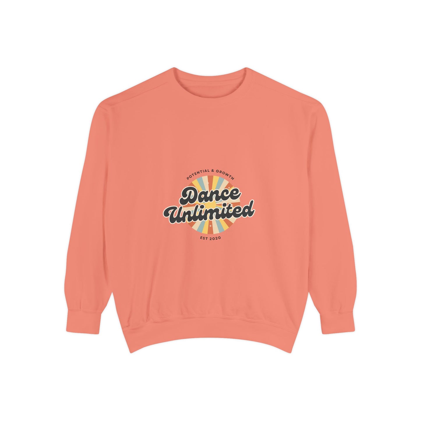 "Dance Unlimited – Potential & Growth" Unisex Lightweight Crewneck Sweatshirt – Retro-Inspired Motivational Dance Pullover for Performers & Creatives