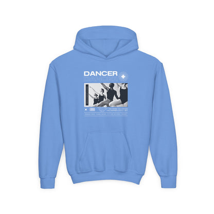 “Dancer” Young Ballet Dancers at the Barre Graphic | Unisex Youth Hoodie – Streetwear-Inspired Ballet Dance Hoodie for Kids & Aspiring Dancers