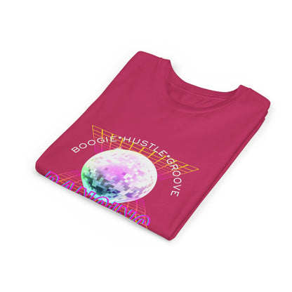 "Boogie, Hustle, Groove - Dancing" Streetwear Dance Graphic – Youth Short Sleeve Tee