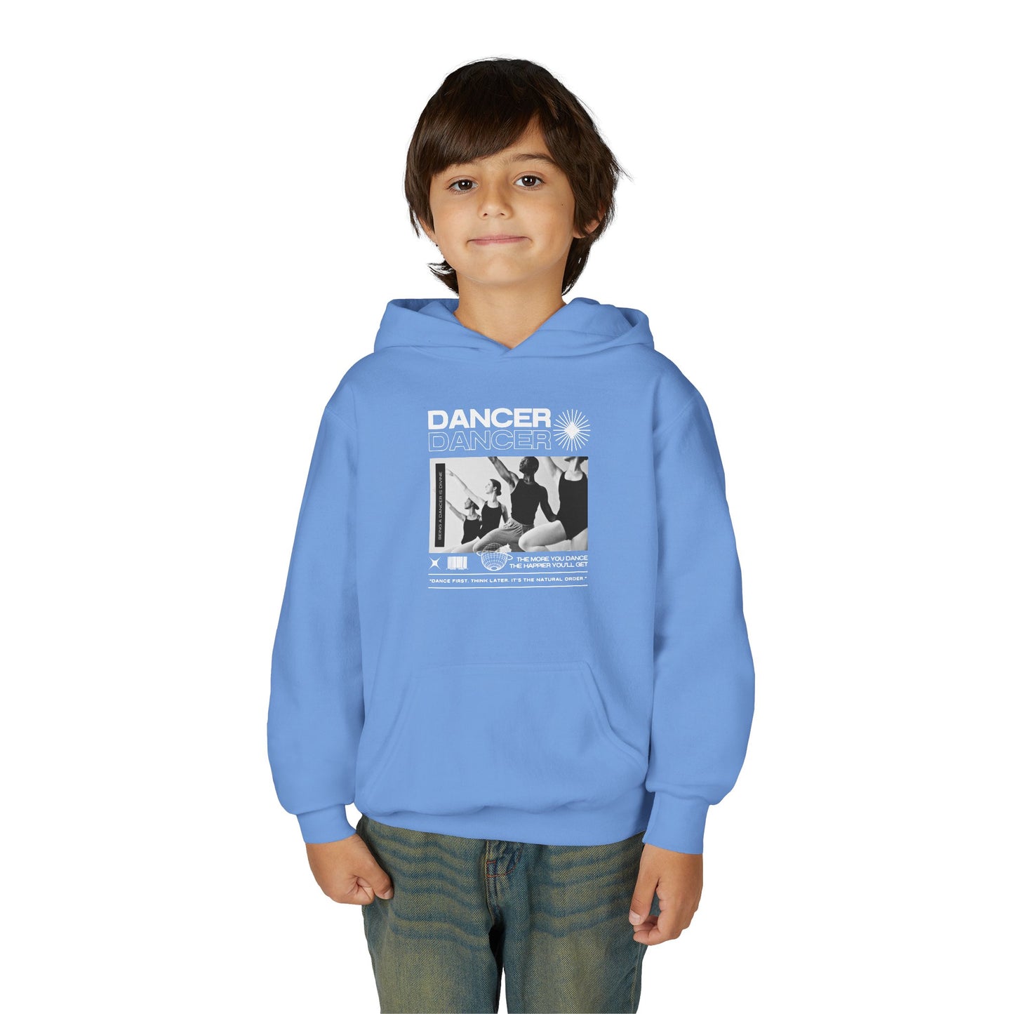 “Dancer” Young Ballet Dancers at the Barre Graphic | Unisex Youth Hoodie – Streetwear-Inspired Ballet Dance Hoodie for Kids & Aspiring Dancers