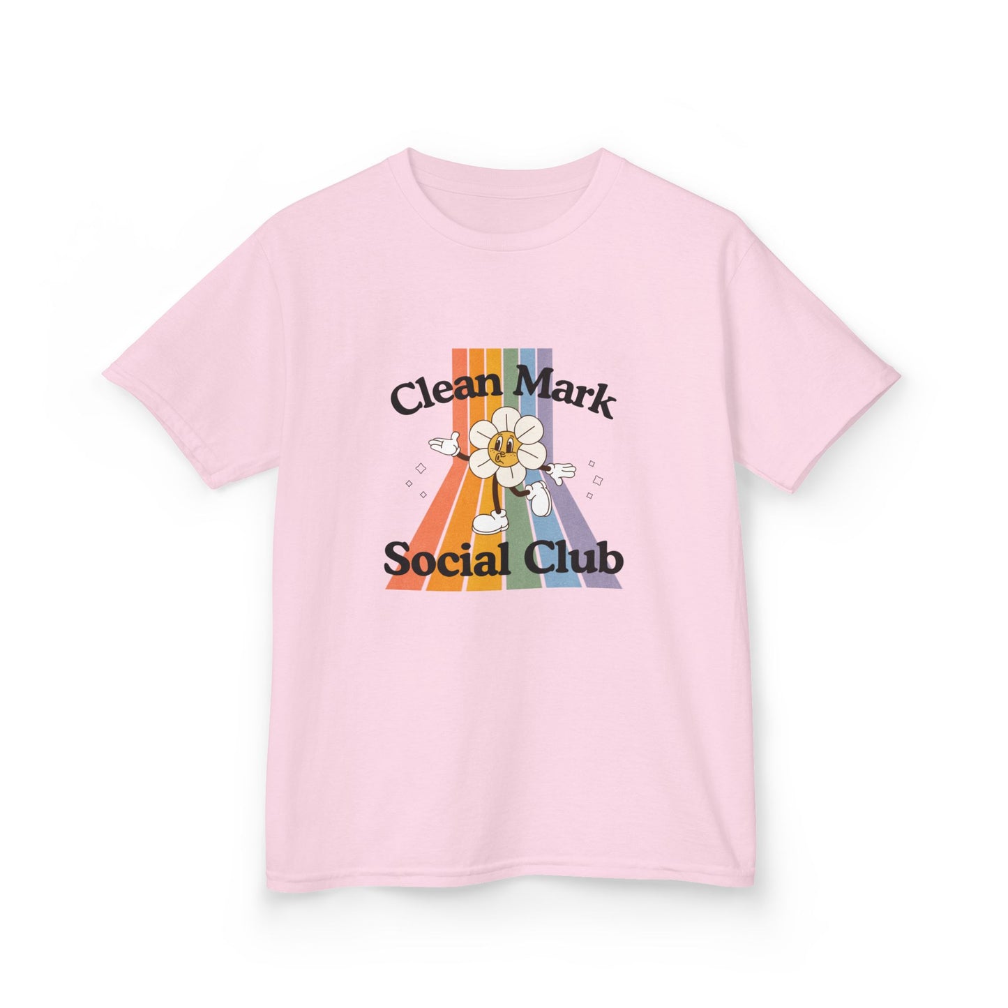 “Clean Mark Social Club” Kids Heavy Cotton™ Tee – Streetwear-Inspired Dance Graphic Tee for Kids