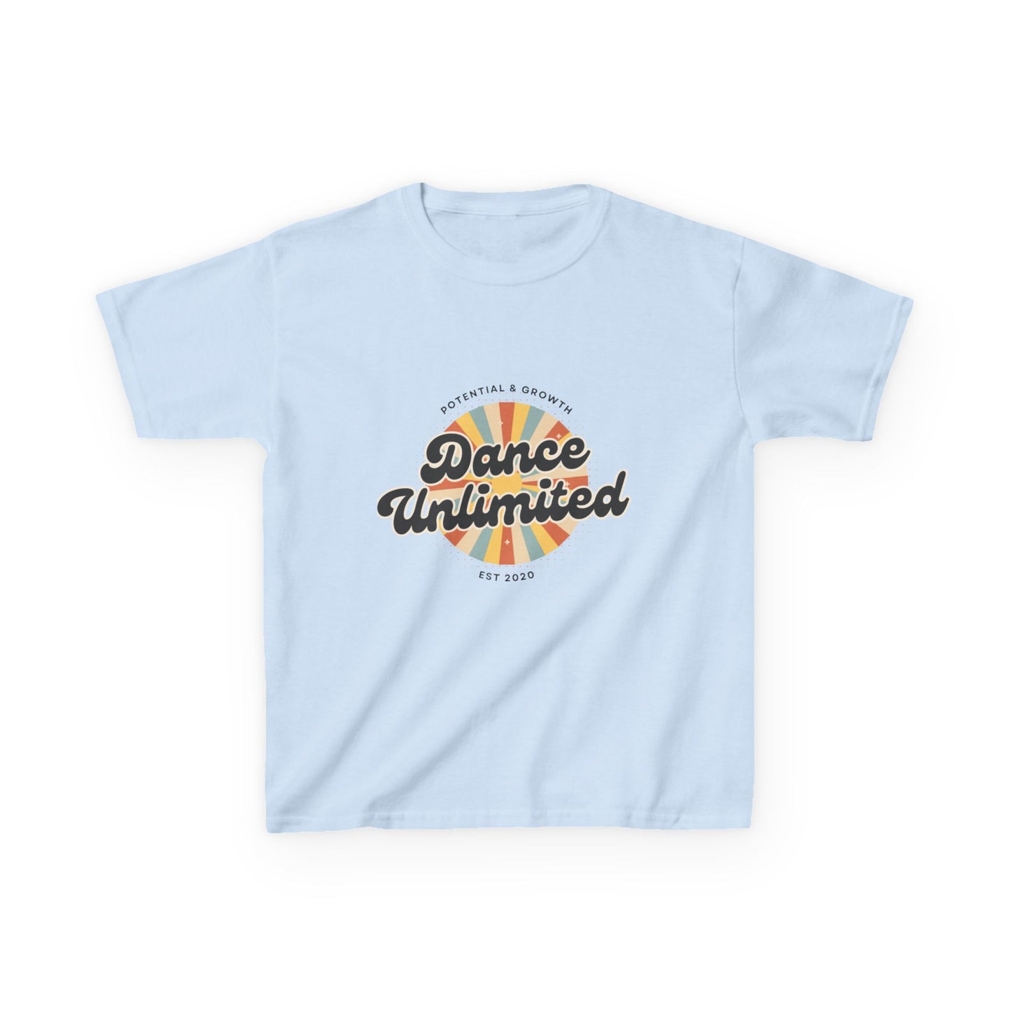 “Dance Unlimited: Potential & Growth” Retro Graphic T-Shirt for Kids – Motivational Dance Shirt - Youth Dance Inspiration Tee