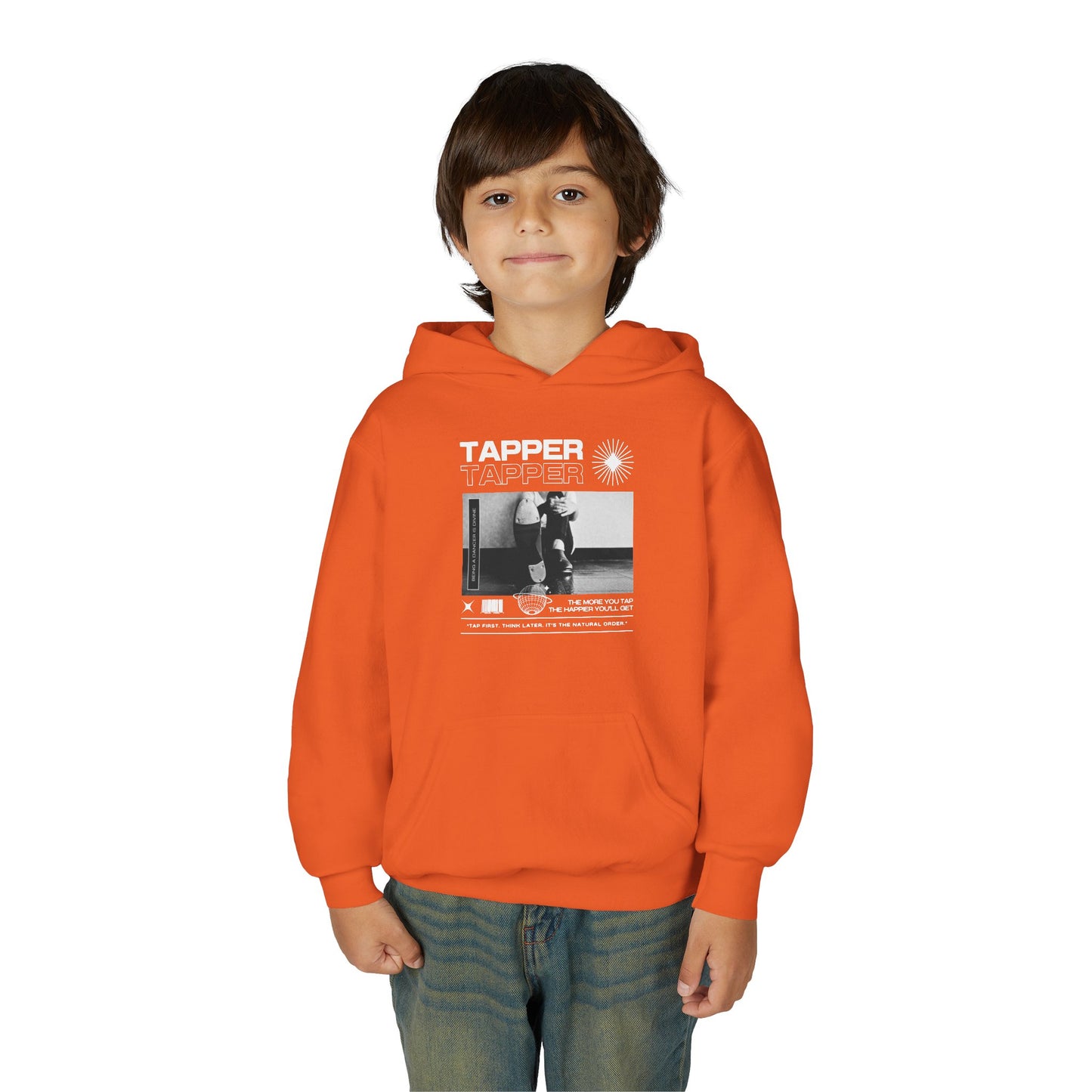 “Tapper” Tap Shoes Streetwear Graphic | Unisex Youth Hoodie – Tap Dance Hoodie for Kids & Young Performers