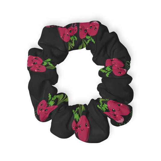 "Turnip the Beet” Scrunchie – Funny Dance Pun Hair Accessory with Cute Pepper Graphic