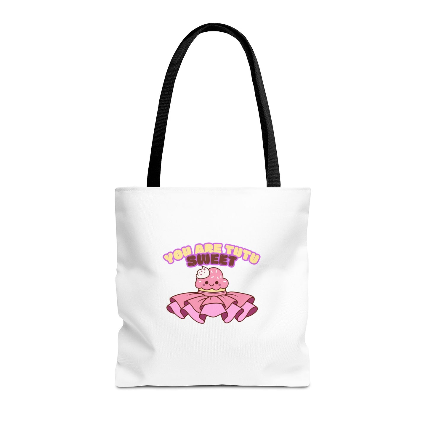 "You Are Tutu Sweet" Kawaii Cupcake Dance Tote Bag – Cute Canvas Bag for Dancers, Dance Moms & Ballet Lovers | Dance Gift Idea